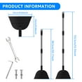 thumbnail image 3 of Flat Snow Shovel 53.3/67.5inch Multifunctional Ice Scraper Shovel Garden Cleaning Shovel Adjustable Weed Removal Scraper Flat Spade Tool Garden Scraper Shovel for Sidewalk Driveway, 3 of 9