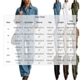 thumbnail image 3 of ClodeEU Women's Button Down Collared Long Sleeve Jumpsuit,High Waist Wide Leg Romper with Pockets ,Women's Plus XXL, 3 of 7