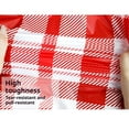 thumbnail image 5 of Disposable Plastic Tablecloth, Waterproof Peva Material, Thickened Plaid Print, for Parties, Picnics, and Dining, 5-pack, Red, by FAJHHA, 5 of 8