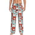 thumbnail image 1 of Balery Warm Christmas Memories Pantalones de pijama para hombre, pijama ultraligero, pantalón de descanso-3X-Large, 1 of 6