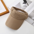 thumbnail image 2 of Ponytail Visor Hat for Women | Wide Brim Sun Protection Cap | Breathable Open Top, Quick Drying Fabric, Sweat Absorbent Band, Adjustable Fit, Summer Beach Activewear, 2 of 7