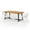 White+Teak, variant on GDF Studio Outdoor Acacia Wood Dining Table for Six with White PP Chairs Set