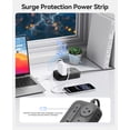 thumbnail image 6 of ORICO 10-in-1 Desktop Power Strip, Upgraded USB C Charging Station with GaN Technology, 6 AC Outlets, 4 USB Ports (2 USB C, 20W PD), Surge Protector, Flat Plug, 5 Colors – For Home Office Dorm(5FT), 6 of 7