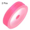 thumbnail image 3 of Unique Bargains 2 Pack Twisted Nylon Twine Thread Beading Cord 2mm 13M/43 Feet Extra Strong Braided Nylon String, Hot Pink, 3 of 6