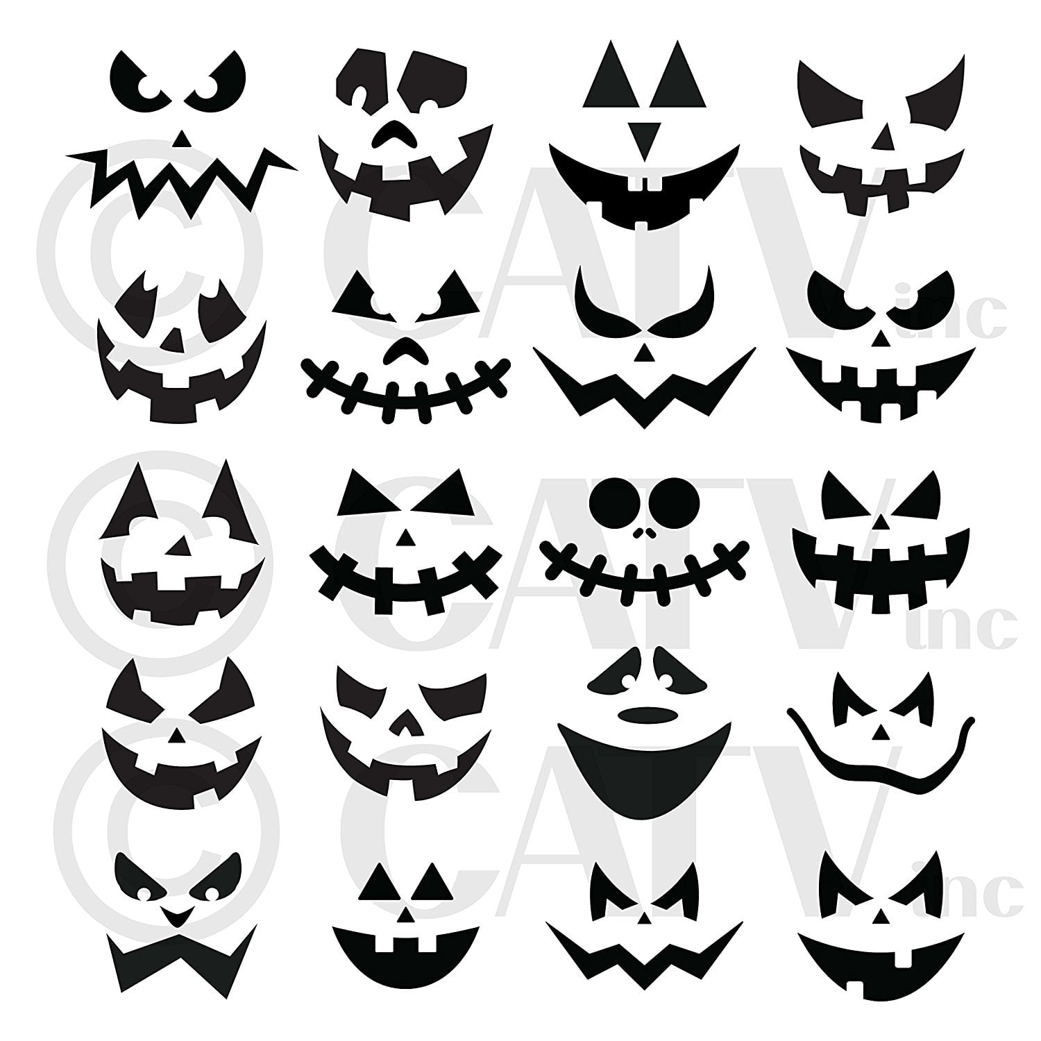 Halloween Pumpkin Face Carving Vinyl Decorating Kit Walmart Halloween Pumpkin Face Carving Vinyl Decorating Kit Walmart