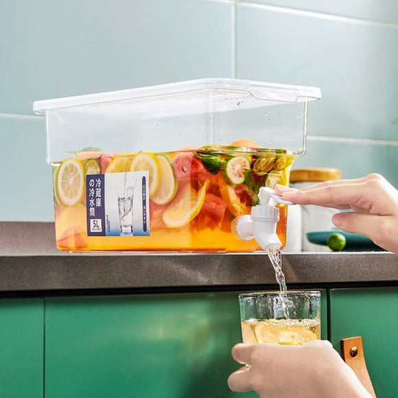 Boovnll Drink Dispenser, Large Capacity with Faucet and Lid Drink Dispensers for Parties Convenient Hygienic Easy Operate Suit Home Office Outdoor Wedding Party Beverage Dispenser