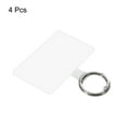 thumbnail image 3 of Uxcell 4Pcs Phone Lanyard Patches Multifunctional Phone Tether Tab with Metal Ring for Smartphones,Transparent, 3 of 5