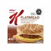 Kellogg's Special K Sausage, Egg, and Cheese Flatbread Breakfast Sandwiches, 16.4 oz, 4 Count (Frozen)