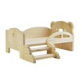 thumbnail image 1 of Cama en miniatura para muñecas de 30 cm, muebles de madera. oso durmiendo, 1 of 9