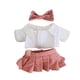 thumbnail image 4 of Ropa de muñeca de peluche de 20 cm, linda moda, bricolaje, figuras de peluche cómodas, conjunto de vestidos. Conjunto de uniforme de muñeca, 4 of 9
