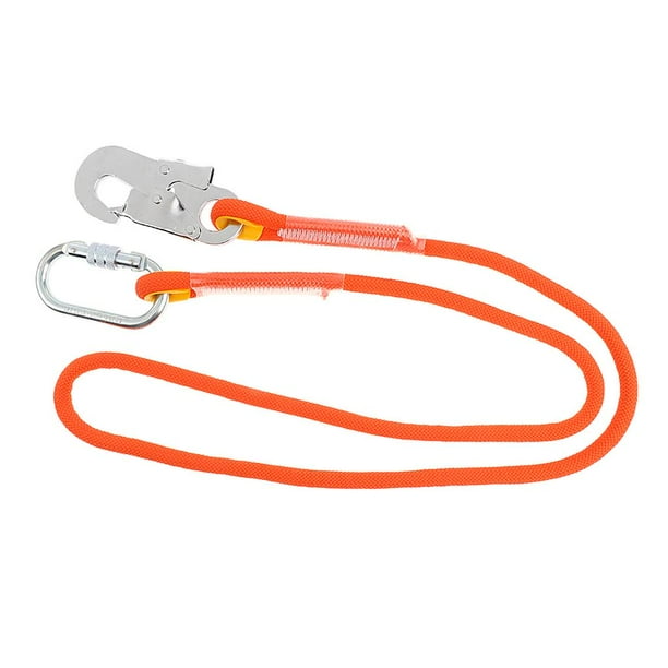 Cordón de Arnés de Seguridad de 12 Mm con Protección Contra Caídas de Trabajo aéreo de Escalada de Gancho Tipo B 1.6m