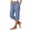 CJ62_Blue, variant on Lumtrix Women's Quick Dry Long Shorts Straight Leg Below The Knee Capri Lightweight Hiking Cargo Shorts with Pockets Purple 3XL