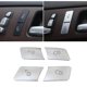 thumbnail image 2 of 2x For A B C E Ml Gl G Class Door Lock Unlock Buttons Sequins Cover Stickers Trim Car Styling, 2 of 5