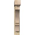 thumbnail image 2 of Ekena Millwork 8"W x 42"D x 48"H Balboa Block Rough Sawn Bracket w/ Offset Brace, Douglas Fir, 2 of 25