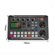 Lifetechs F998 Sound Card Professional Volume Adjustable USB Live Stream Audio Card Adapter for PC