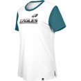 thumbnail image 2 of Women's New Era White/Midnight Green Philadelphia Eagles Third Down Colorblock T-Shirt, 2 of 3