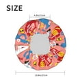 thumbnail image 6 of Disketp Cartoon With Traffic Elements Shower Caps,Reusable Shower Cap For Women, Double Layer Waterproof Hair Cap, Large Size For All Hair Lengths,For Girls Spa Home Salon Use, 6 of 9