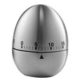thumbnail image 1 of Kitchen Timer Cute Egg Shaped Timer Manual Stainless Steel Mechanical Rotating Alarm for Time Management Workout Timer Cartoon 60 Minutes Count Down Timer, 1 of 8