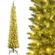 thumbnail image 1 of Costway Árbol de Navidad tipo lápiz preiluminado de 180 cm con 180 luces LED y 390 puntas de ramas para fiesta, 1 of 5