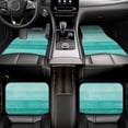 thumbnail image 5 of Balery Teal Turquoise Pattern 4-Piece Floor Mats, Heavy-Duty Rubber Liners, Anti-Slip Design, All-Season Automotive Protection, Vehicles, Cars, Trucks, and SUVs, 5 of 5