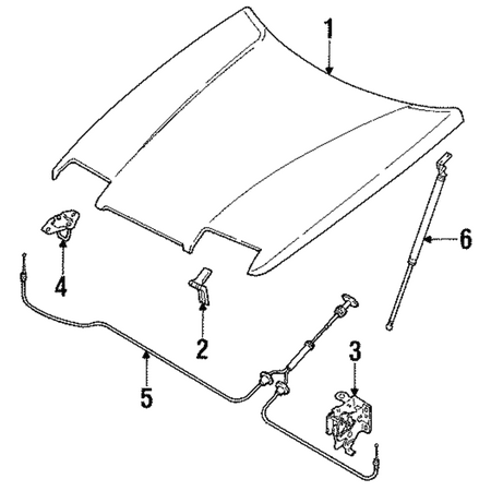 Genuine OE Isuzu Latch - 8944138320