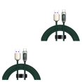 thumbnail image 2 of Matsuzay Línea de datos portátil 5A Anti-óxido Pantalla digital de 1,2 m Banco de energía de 480 Mbps Cable de reemplazo de carga rápida Verde 40 W Type2 NO2, 2 of 5