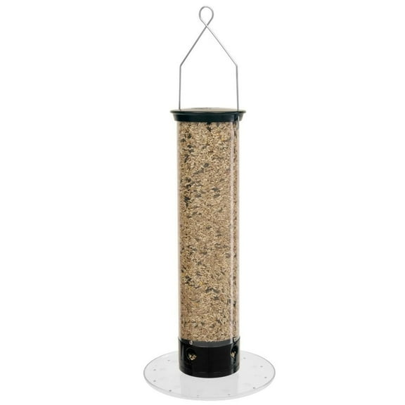 Droll Yankees Yankee Tipper Squirrel-Proof Cardinal Bird Feeder, Black