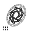 thumbnail image 1 of Rotor de freno de disco de bicicleta de 160 mm, componente premium hueco, repuesto de rotor de freno de bicicleta Negro, 1 of 9