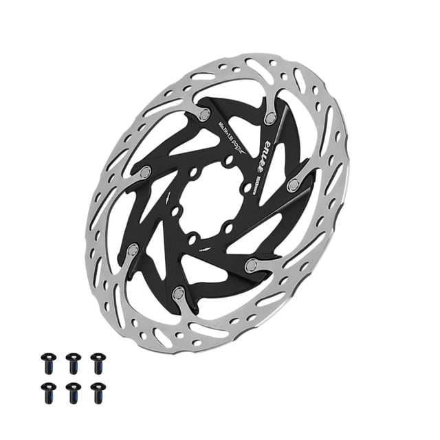 Rotor de freno de disco de bicicleta de 160 mm, componente premium hueco, repuesto de rotor de freno de bicicleta Negro