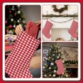 thumbnail image 7 of Goofa Red Checkboard for Christmas Stockings, 18inch Xmas Hanging Stocking Decorations for Christmas Party Family Decor, 7 of 7
