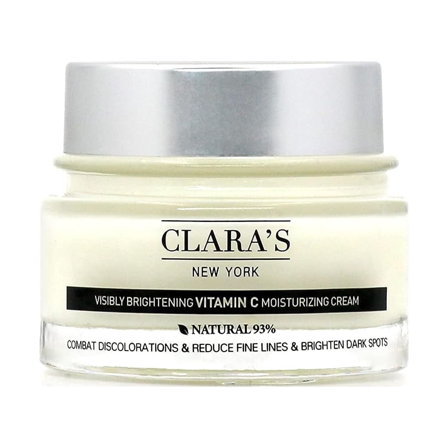 CLARA'S NEW YORK Vitamin C Moisturizing Cream 1.69 fl oz. (50ml), For Brightening and Healthy Glowing Skin
