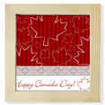 thumbnail image 1 of Maple Leaf 4 de julio feliz dia de Canada Pantalla de escritorio de pared de fotograma cuadrado, 1 of 4