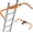Stabilizer aluminum material, variant on Roof Ladder Hook, Roof Ladder Stabilizer, Easy Climbing on Steep Roofs, Wheeled Rubber Anti-Slip T-Bar, Prevents Damage, Load Capacity 500 Pounds