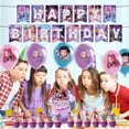 thumbnail image 1 of Kpop Demon Hunters Birthday Party Supplies,KPop Demon Hunters Birthday Party Supplies 1 x&nbsp; Balloons Banner Cake Topper Set, 1 of 7