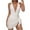 White, variant on WREESH Womens One Piece Swimsuits Deep V Fashionable Solid Color Swimsuit Sleeveless Bathing Suits White