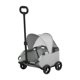 thumbnail image 4 of Carroller de mascotas 4 ruedas Corredor de perros Ligero, transportista de viajes de mascotas, carrito de mascotas desmontable para pequeños gatos de gris, 4 of 9