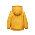 thumbnail image 5 of JUMEYU Girls Fleece Lined Jacket Warm Windproof Hooded Zip Up Kids Winter Coat with Pockets Sizes 1-14Y (Yellow,9-10 Years), 5 of 8