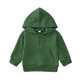 thumbnail image 1 of Gibobby Sudadera con capucha Otoño InviernoNiños Niñas Invierno Manga Larga Tops Sudadera Ropa Sólido Cremallera Con Capucha Deporte(Verde, 6-12 Meses), 1 of 5