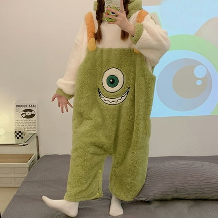 

Hoodies Long Sleeve Cartoon Onesies Adult One-Piece Pajamas Jumpsuit Sleepwear Thicken Loungewear Halloween Cosplay Costumes