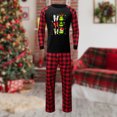 thumbnail image 1 of Pijamas Navideñas Conjunto de pijama navideño a juego de 2 piezas Conjunto de ropa de estar cómoda Ygjytge Negro*Hombre T M para Unisex, 1 of 8