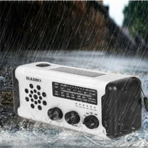 Emergency Crank Radio Kadlawus Under $5 ! Hand Crank Solar Power Weather Radio Flashlight LED Light Portable Outdoor Survival Gear Camping Hiking Emergency Preparedness Kit