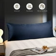 thumbnail image 6 of SORMAG Body Pillow Case Cover Bamboo Cooling Body Pillow Cover for Hot Sleepers and Night Sweats Breathable & Silky Soft Full Long Pillow Case (Navy Blue,1 Pack,20x54 inches), 6 of 8
