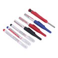 thumbnail image 3 of Juego de marcadores de agujeros profundos ANGGREK de lápiz de carpintero tinta impermeable de metal ABS multicolor, 3 of 8