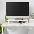 thumbnail image 3 of IRIS 1 Tier Computer Monitor Stand for Desk, White, 3 of 6