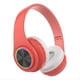 thumbnail image 1 of Auriculares Bluetooth, Auriculares Inalámbricos Bluetooth Inteligentes Auriculares Estéreo de Alta Fidelidad Plegables para Oficina en Casa Rojo, 1 of 8