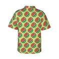 thumbnail image 3 of Fotbe Summer Watermelon Hawaiian Shirt for Men Unisex Summer Beach Casual Short Sleeve Cotton Linen Button Down Shirts-Small, 3 of 9