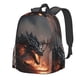 thumbnail image 1 of Disketp Fiery Black Dragon Attack Mochila Escolar de Gran Capacidad y Peso Ligero, Mochila de Viaje Ideal para Escuela, Trabajo y Uso Diario, Cómoda y con Estilo, 1 of 8