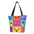 thumbnail image 2 of Kdxio Doodle Faces Emotions Women Reusable Grocery Bags Foldable Ripstop,Reusable Shopping Bags for Shopping,Gym,Gift, 2 of 7