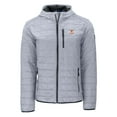thumbnail image 2 of Men's-Cutter & Buck  Gray Texas Longhorns Rainier Eco PrimaLoft Hooded Full-Zip Jacket, 2 of 3