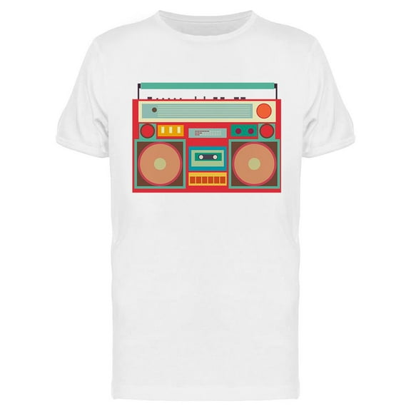 Vintage Boombox Design T-Shirt Men -Image by Shutterstock, Male XX-Large
